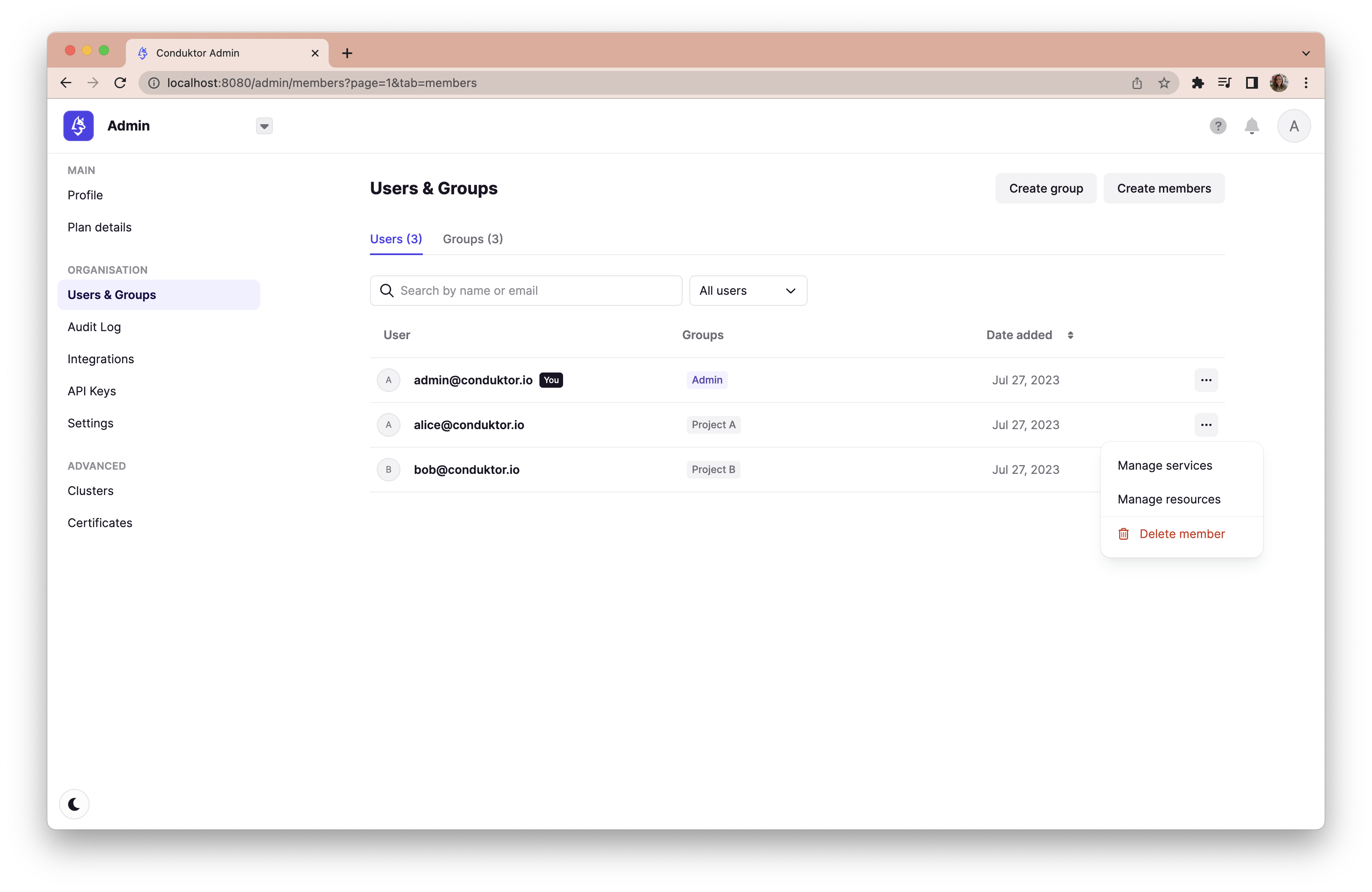 Assign permissions
