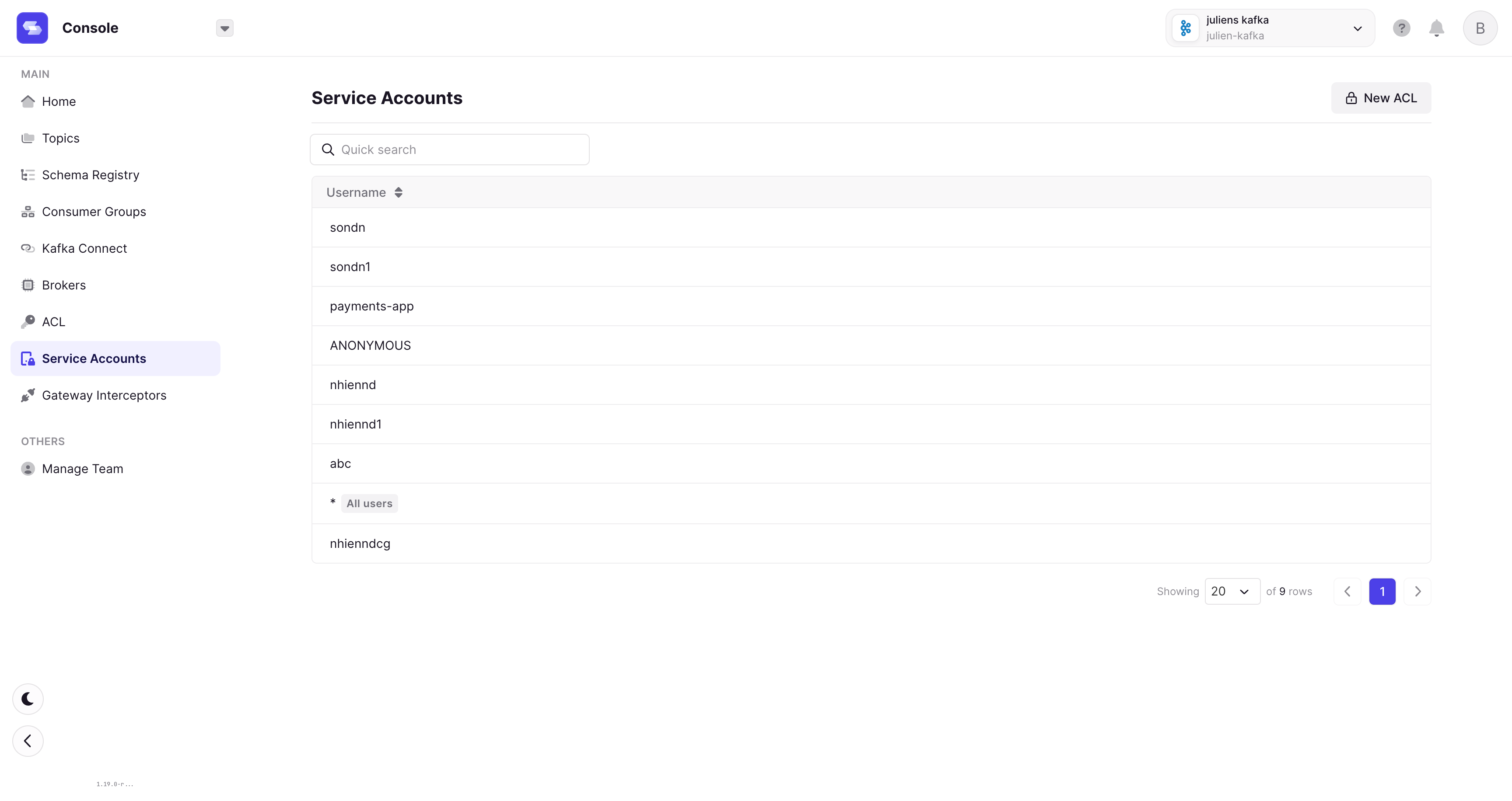 Service Accounts